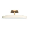 Best Asteria Up large loftlampe, pearl hvid/messing Messinglamper|Hvide Lamper