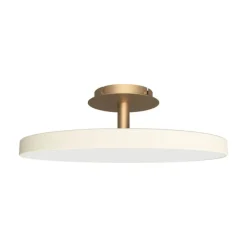Best Asteria Up large loftlampe, pearl hvid/messing Messinglamper|Hvide Lamper