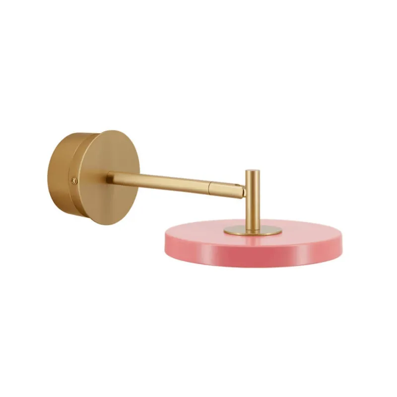 Discount Asteria væglampe kort hardwired, rose/messing Messinglamper|Læselamper
