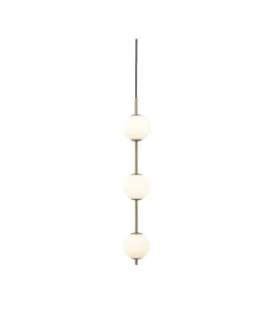 Hot Audrey 3 pendel, messing/opal Messinglamper|Hvide Lamper