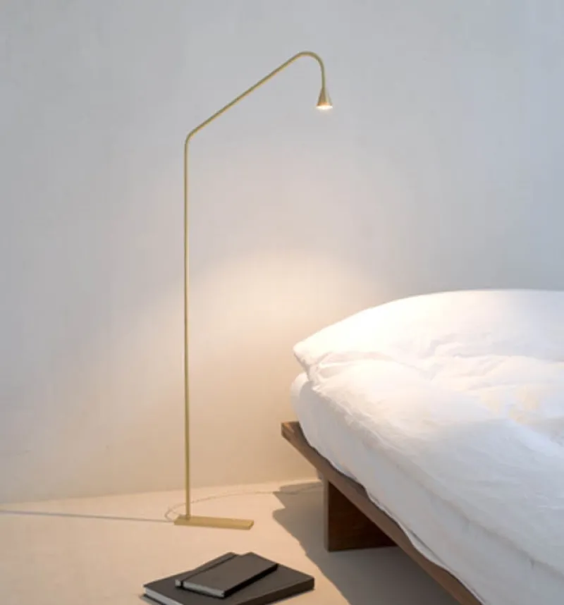 Outlet Austere gulvlampe, messing Messinglamper|Standerlamper