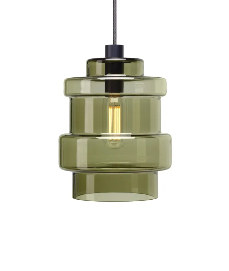 Axle pendel glasskærm large, antique green Lampeskærme|Glas Lamper