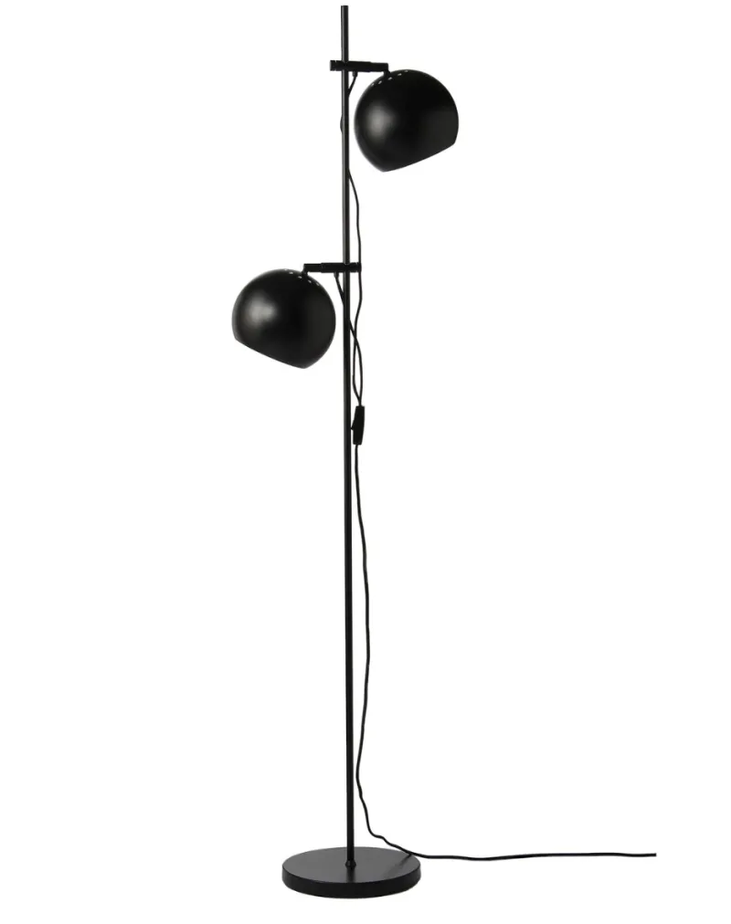 New BALL DOUBLE gulvlampe, mat sort Standerlamper|Gulvlamper