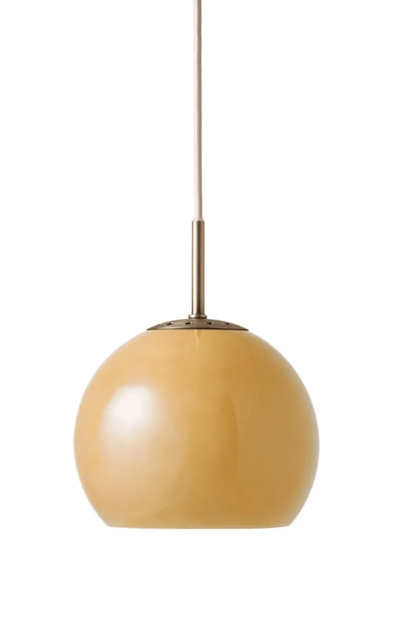 Best Ball Glass pendel Ø18, amber Glas Lamper|Spisebordslamper