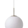 New Ball Glass pendel Ø25, opal hvid Hvide Lamper|Glas Lamper