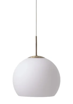 New Ball Glass pendel Ø25, opal hvid Hvide Lamper|Glas Lamper