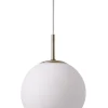 Discount Ball Glass pendel Ø18, opal hvid Hvide Lamper|Glas Lamper