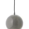 New Ball pendel Ø18, blank varm grå Spisebordslamper|Lamper Til Sofabord