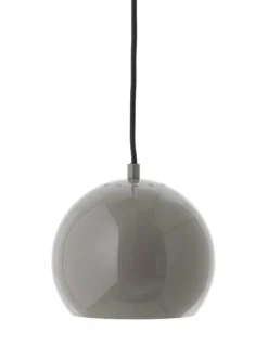 New Ball pendel Ø18, blank varm grå Spisebordslamper|Lamper Til Sofabord
