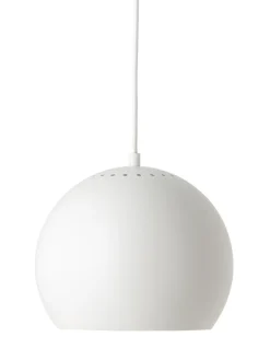 Ball Pendel Ø25, mat hvid Hvide Lamper|Spisebordslamper