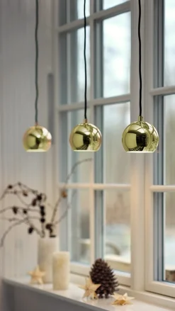 Hot Ball pendel Ø12, messing (limited) Lamper Til Sofabord|Hængelamper