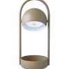 Outlet Ball Portable batterilampe / bordlampe, sand grey Transportable Lamper|Lamper Til Sofabord