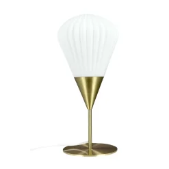 Best Ballon bordlampe, opal/messing Messinglamper|Hvide Lamper