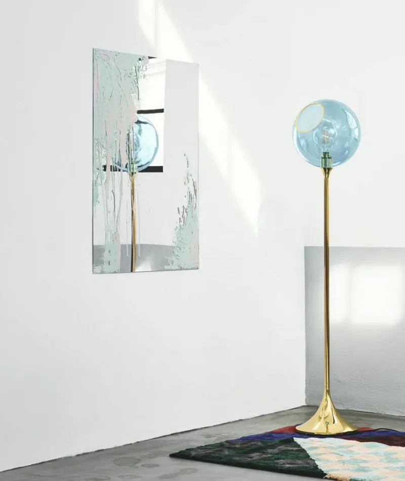 Best Ballroom Floor - Gulvlampe, Blue Sky Glas Lamper|Standerlamper