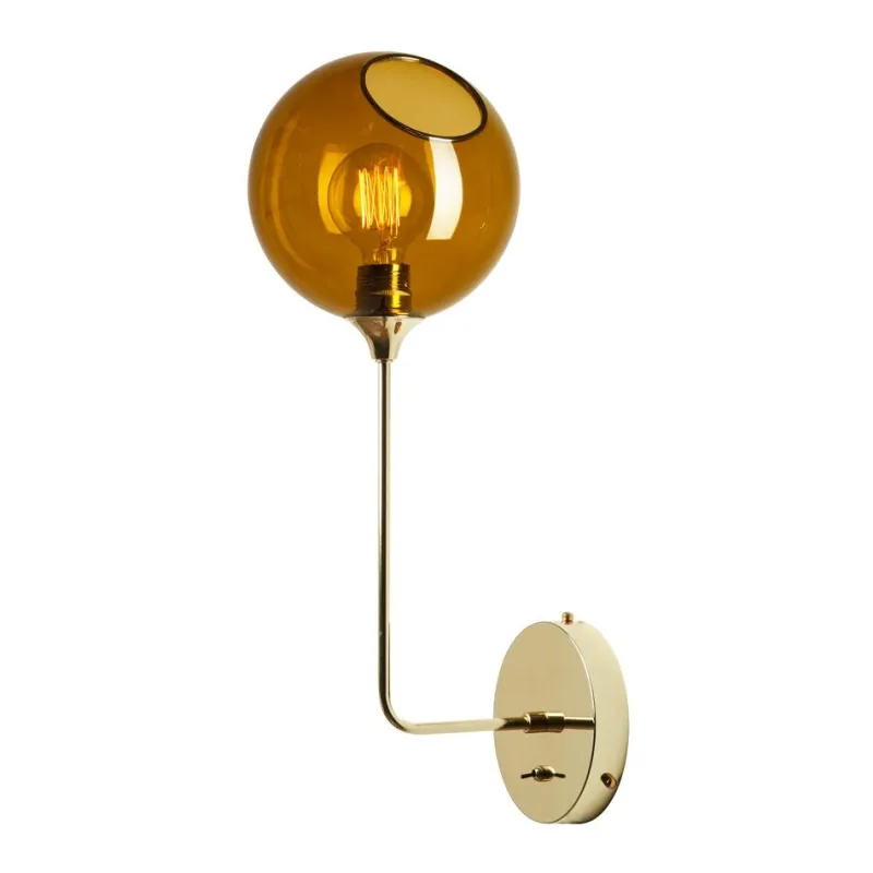 Outlet Ballroom The Wall 57 væglampe, amber Glas Lamper