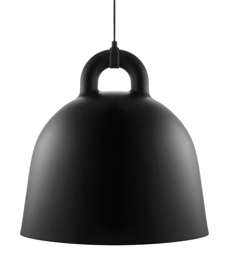 Clearance Bell pendel - Stor, Sort Lamper Til Teenageværelse|Pendler