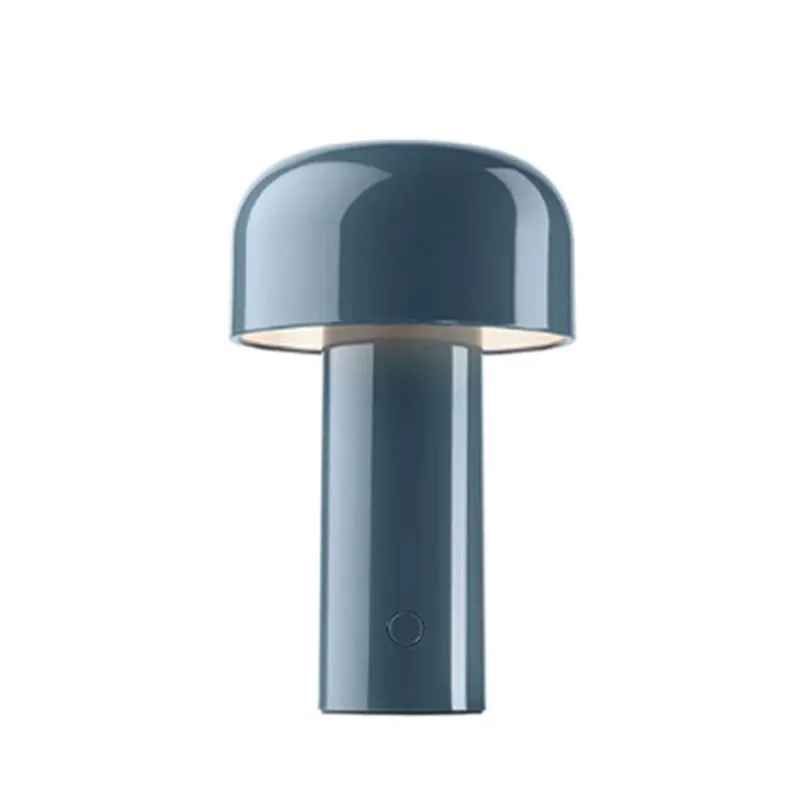 Online Bellhop Batteri Bordlampe, Blå/grå Transportable Lamper|Lamper Til Sofabord