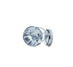 Hot Beluga væglampe/loftlampe, klar Glas Lamper|Spejllampe
