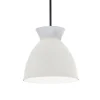 Discount Bikube 180P pendel, opal/sort ledning Hvide Lamper|Glas Lamper