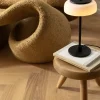 Outlet Blossi bordlampe small, sort/opal Glas Lamper|Skrivebordslamper