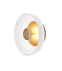 Blossi væglampe Ø23, nordic guld/opal Glas Lamper|Væglamper