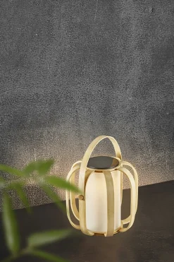 Online Bob Solar udendørs LED solcellelampe, bambus Lamper I Træ|Solcellelamper