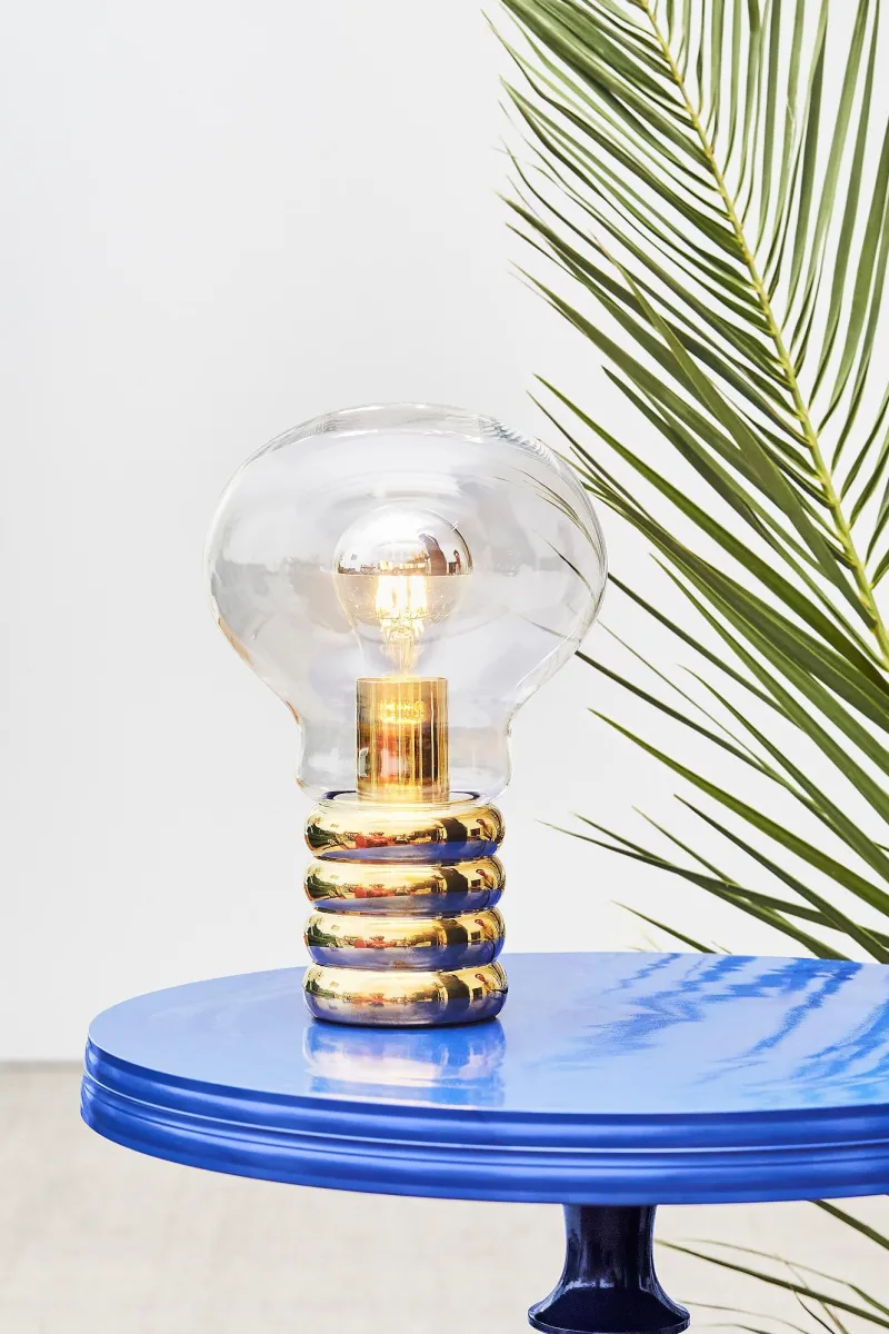 Outlet Bulb bordlampe, messing Messinglamper|Bordlamper