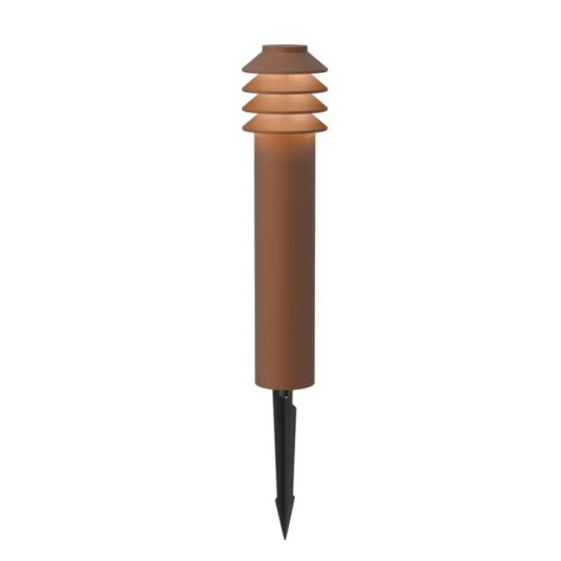 Clearance Bysted høj garden pullert spyd, corten Standerlamper|Havelamper