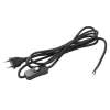 New Cablekit, sort ledning m/afbryder Ledninger, Fatninger Og Baldakiner