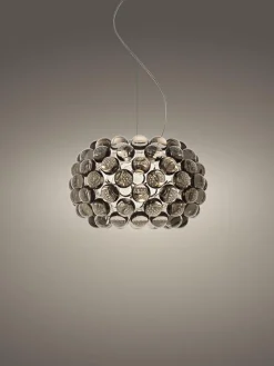 Clearance Caboche Plus Piccola pendel LED, grå Glas Lamper|Spisebordslamper