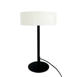 Best Calix bordlampe m/stofskærm, natur/sort Skrivebordslamper|Lamper Til Reol