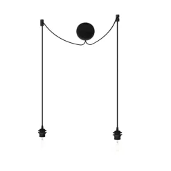 Clearance Cannonball Cluster 2 E27-ophæng, sort Pendelophæng|Ledninger, Fatninger Og Baldakiner