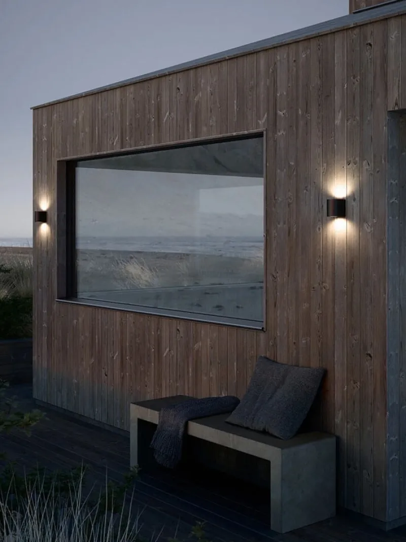 New Canto 2 udendørs væglampe LED, seaside sort Sorte Væglamper|Væglamper