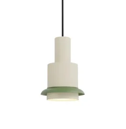Discount Chaumont pendel 150, hvid/grøn Hvide Lamper|Spisebordslamper
