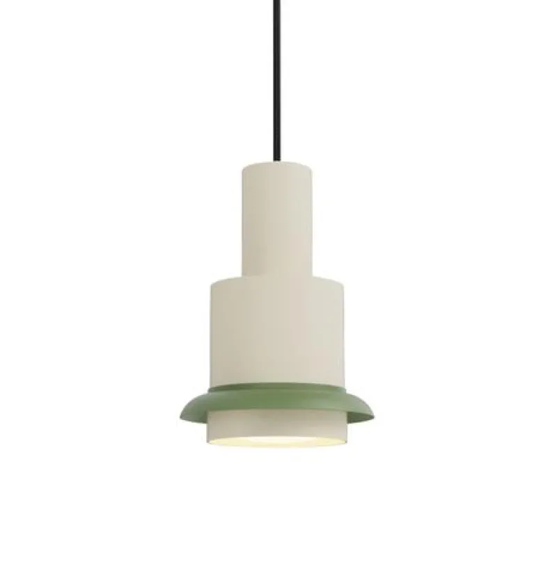 Discount Chaumont pendel 150, hvid/grøn Hvide Lamper|Spisebordslamper