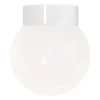Clearance Classic Globe 200 loftlampe / væglampe IP44, hvid/blank opal Hvide Lamper|Vådrumslamper