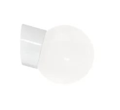 New Classic Globe 150 væglampe IP20, hvid/blank opal Hvide Lamper|Glas Lamper