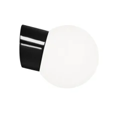 Sale Classic Globe 150 væglampe IP54, sort/mat opal Vådrumslamper|Spejllampe