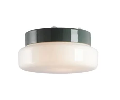 Hot Classic Sauna loftlampe / væglampe, grå Glas Lamper|Vådrumslamper