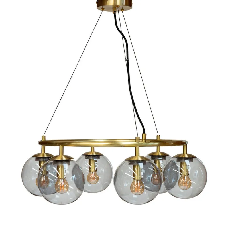 Best Como lysekrone, messing Messinglamper|Spisebordslamper