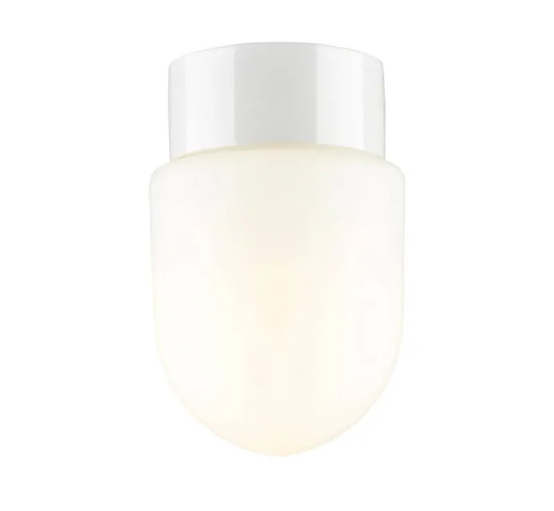 Discount Contrast Fridhem Sauna loftlampe / væglampe, hvid Hvide Lamper|Glas Lamper