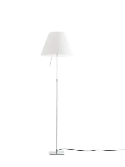 Discount Costanza gulvlampe D13/D13tc, alu/ hvid Standerlamper|Stue Lamper