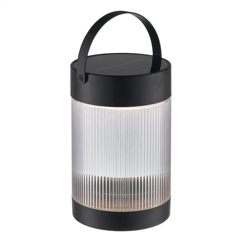 Clearance Coupar Solar bordlampe m/solcelle, sort Transportable Lamper|Solcellelamper