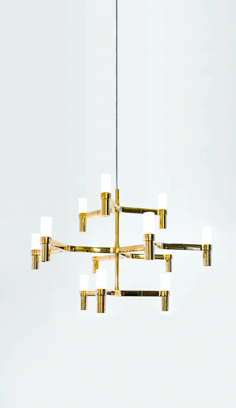 Crown Minor, mat guld Spisebordslamper|Kontorlamper