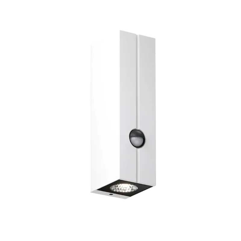 Cut Control udendørs væglampe m/sensor, pure white Hvide Lamper|Udendørslamper Med Sensor