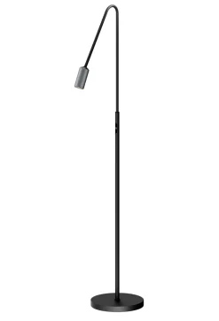 Clearance Decor F1 gulvlampe, sort/alu Standerlamper|Læselamper