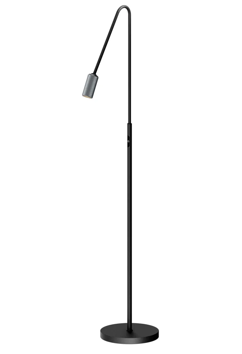 Clearance Decor F1 gulvlampe, sort/alu Standerlamper|Læselamper