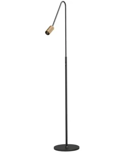 Outlet Decor F1 gulvlampe, sort/messing Messinglamper|Standerlamper