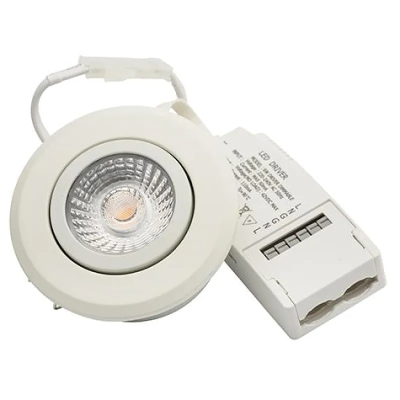 New DIOSPOT '30' Hvid - 6W 927 320lm Spotlampe|Indbygningsspot Direkte I Isolering