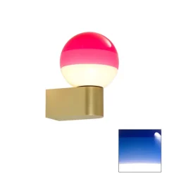 Outlet Dipping Light A1-13 væglampe, Blå/børstet messing Glas Lamper|Stue Lamper